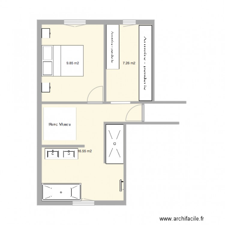 Suite parentale Mumu et Olivier V3. Plan de 0 pièce et 0 m2