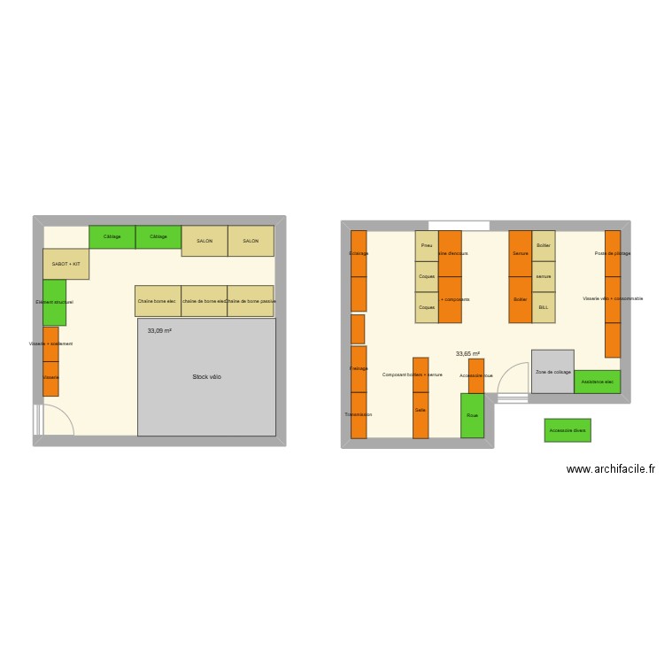 Meilleure option. Plan de 2 pièces et 67 m2