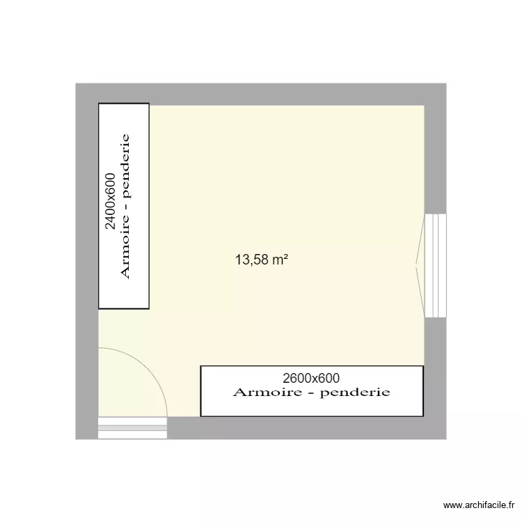 Chambre Parents. Plan de Chambre Parents. Plan de