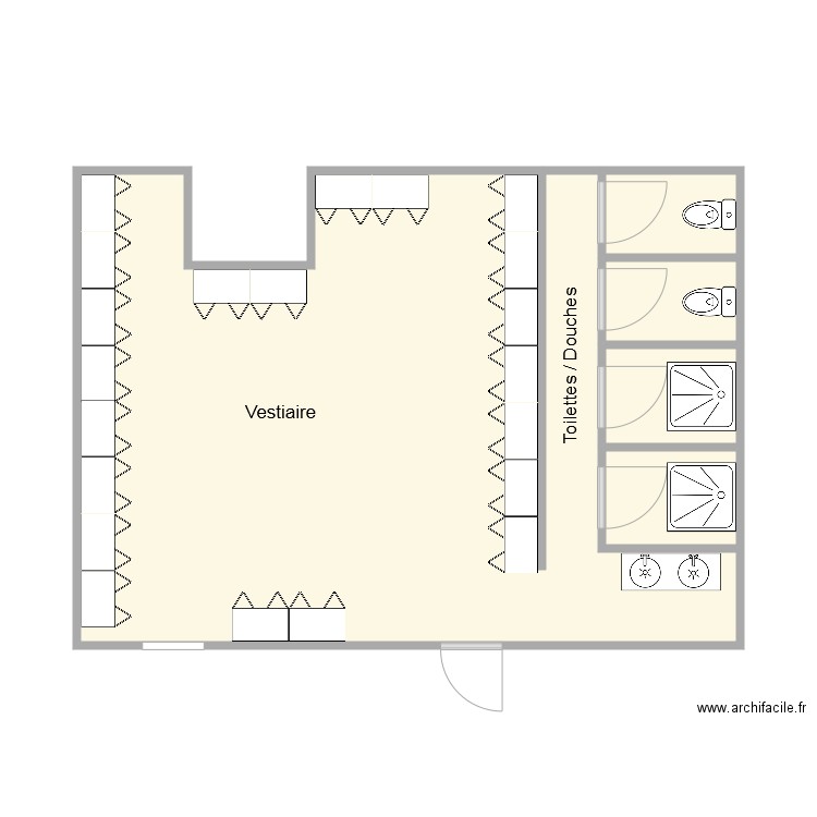 Ramp Local avant travaux. Plan de 0 pièce et 0 m2