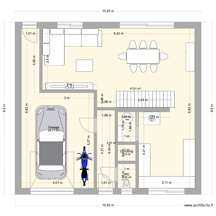 plan maison Dom. Plan de 11 pièces et 150 m2