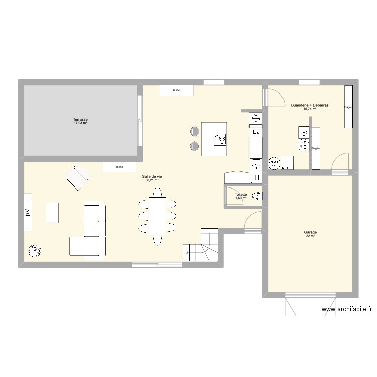 2eme essai. Plan de 0 pièce et 0 m2
