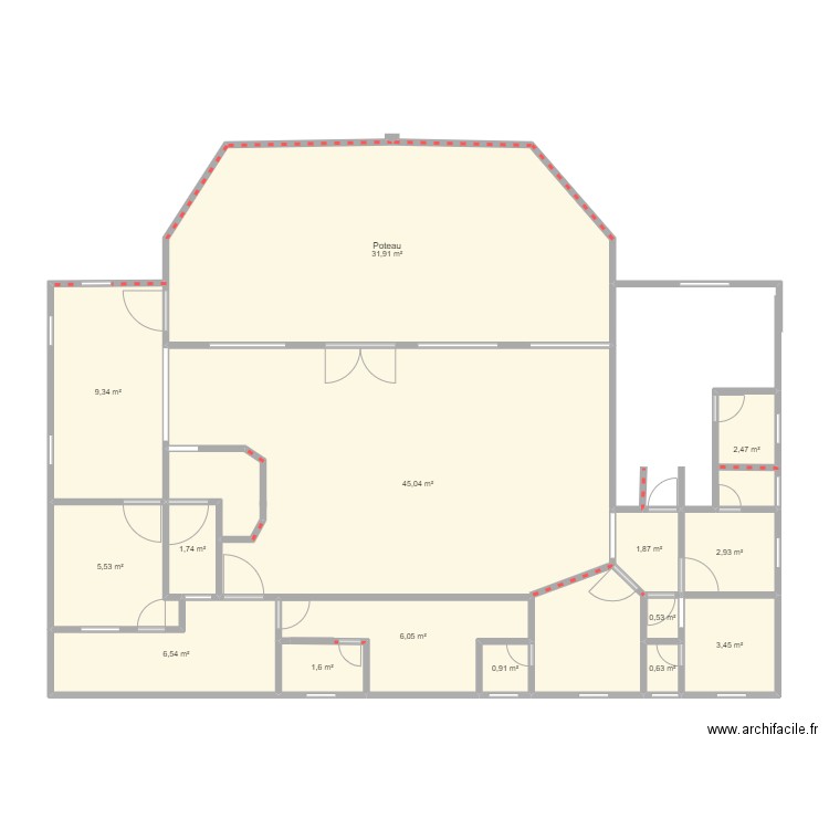PROJECT MENLONG. Plan de 15 pièces et 121 m2