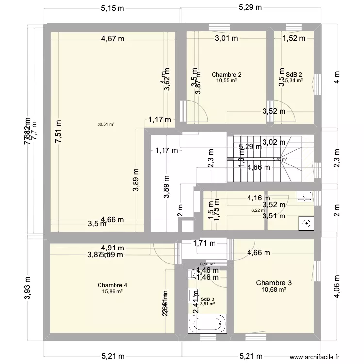 Maison 1er &eacute;tage complet 2. Plan de 