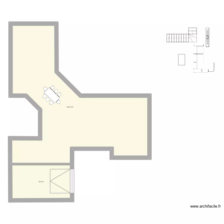 breti 4. Plan de 2  et 119 m²