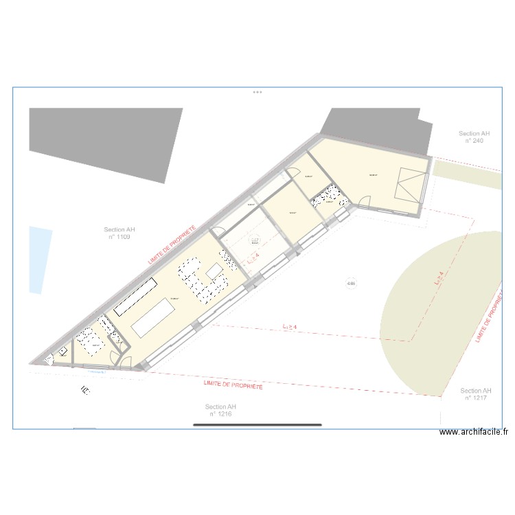 Existant . Plan de 0 pièce et 0 m2