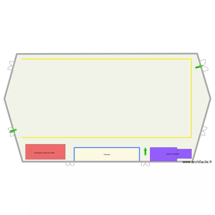 COSEC Plan vierge. Plan de 2 et 1022 m² COSEC Plan vierge. Plan de 2 et 1022 m²