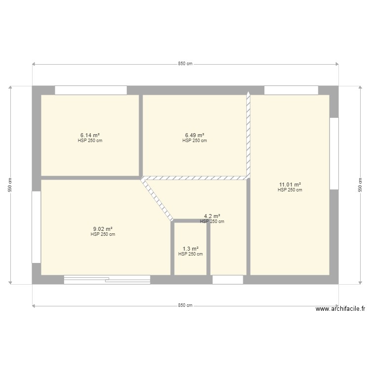 Projet extension MA2. Plan de 0 pièce et 0 m2