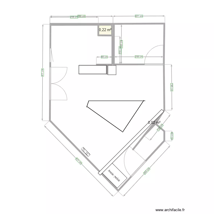 appart pessac. Plan de 
