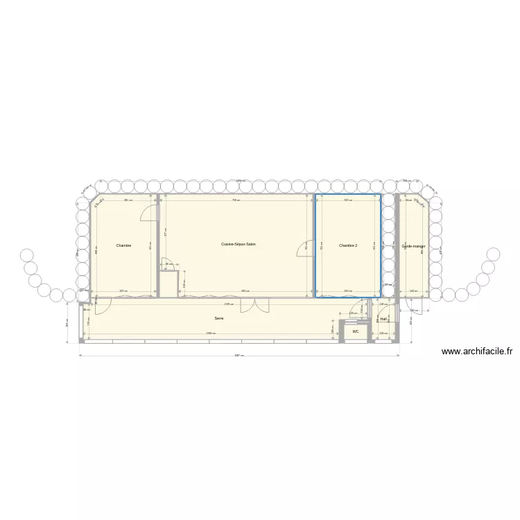 Earthship 5 plan de niveau. Plan de 