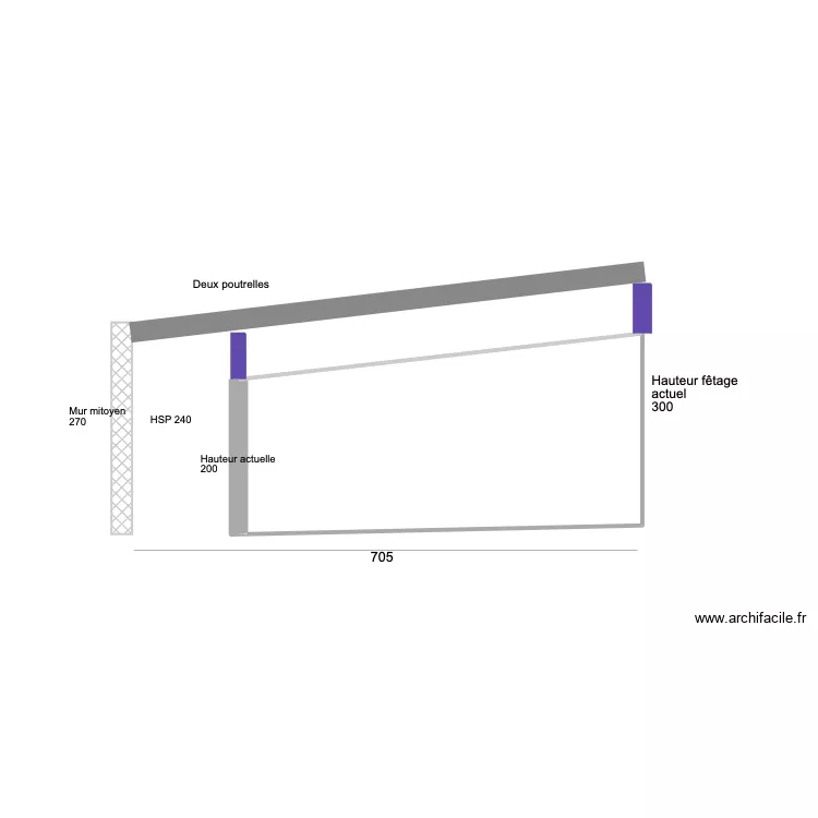 Léo pente du toit 2. Plan de Léo pente du toit 2. Plan de