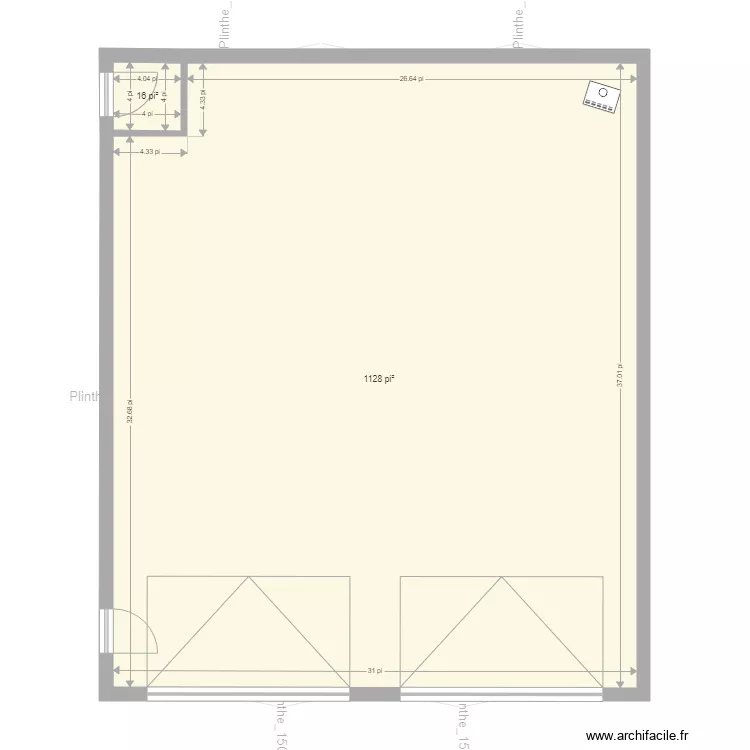 Garage. Plan de 