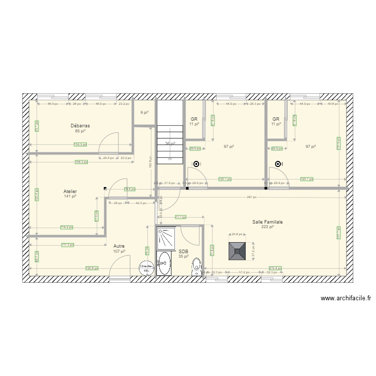 Ajout de pièces 2 Simon. Plan de 0 pièce et 0 m2