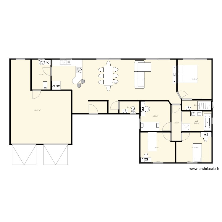 projet 2. Plan de 0 pièce et 0 m2