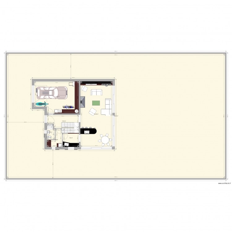 simplex 2n5. Plan de 0 pièce et 0 m2