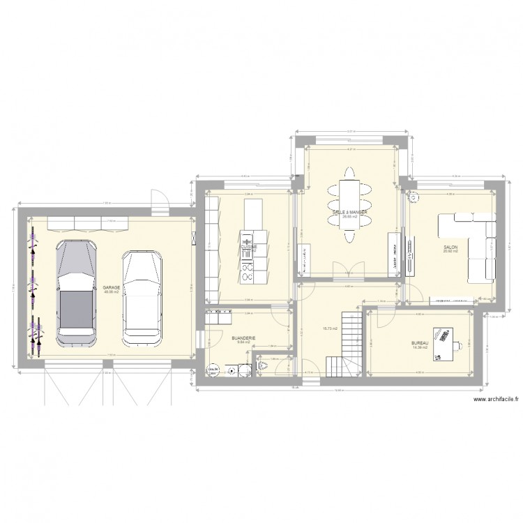 MaisonRdchv2. Plan de 0 pièce et 0 m2