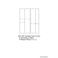 Mur haut bas escalier