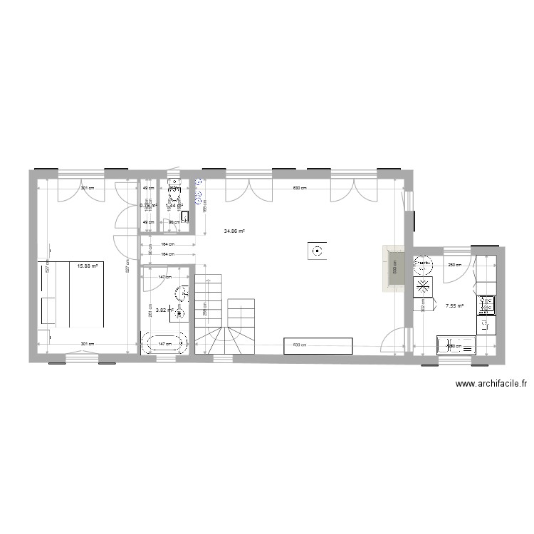 maison grun bordas 102 m2 initial. Plan de 0 pièce et 0 m2
