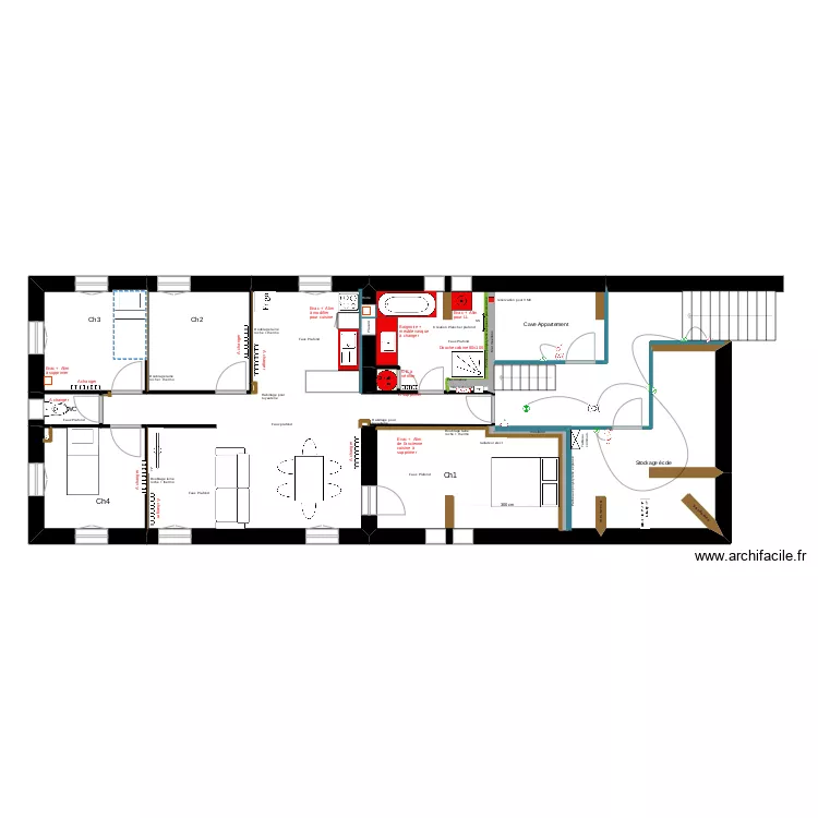 Ecole St Ther&egrave;se lot plomberie. Plan de 