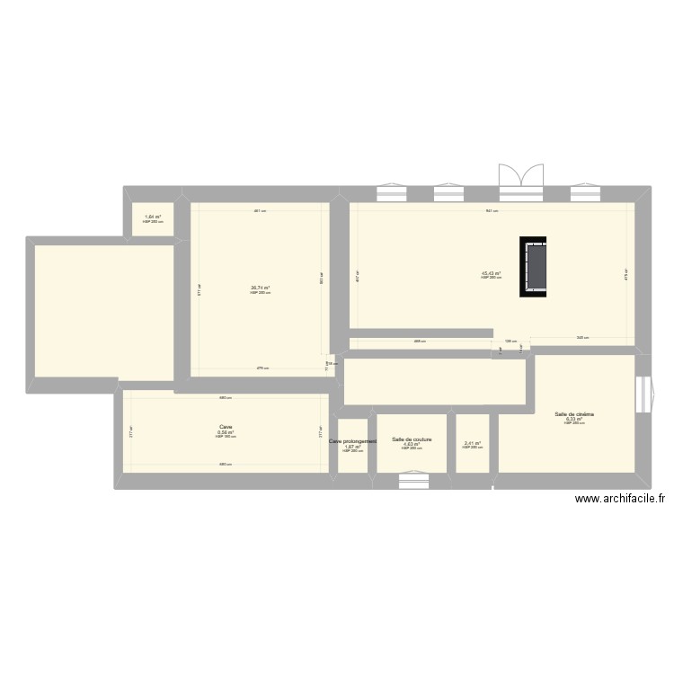 Marguerit . Plan de 8 pièces et 117 m2