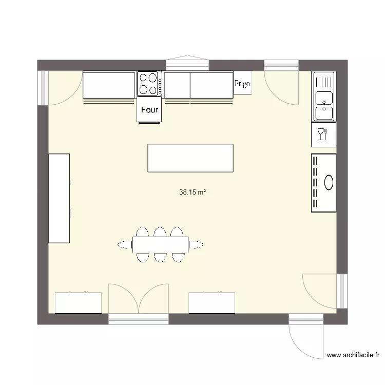 plan cuisine. Plan de 