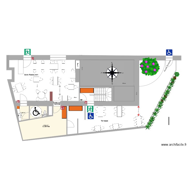 Crêches Salle 1 bis. Plan de 0 pièce et 0 m2