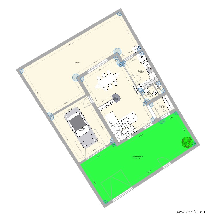 Maison Nogent - R2. Plan de 21 pièces et 259 m2