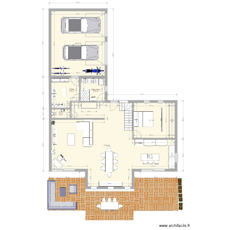 plan avec parcelle voisine ind 6. Plan de 0 pièce et 0 m2