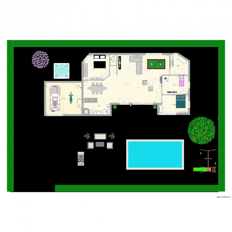projet installation élec. villa. Plan de 0 pièce et 0 m2