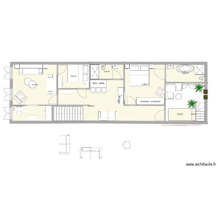 MAISONJAUNEV15. Plan de 