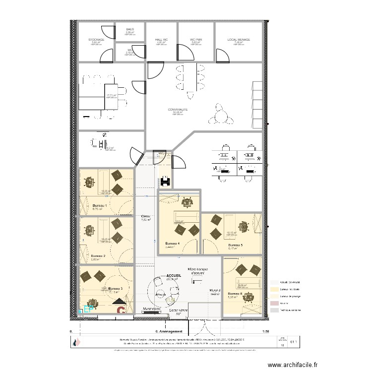 ALBI LESCURE V5. Plan de 16 pièces et 176 m2