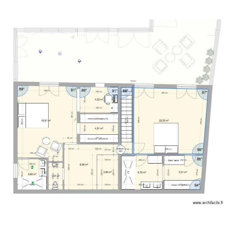 folcher. Plan de 0 pièce et 0 m2