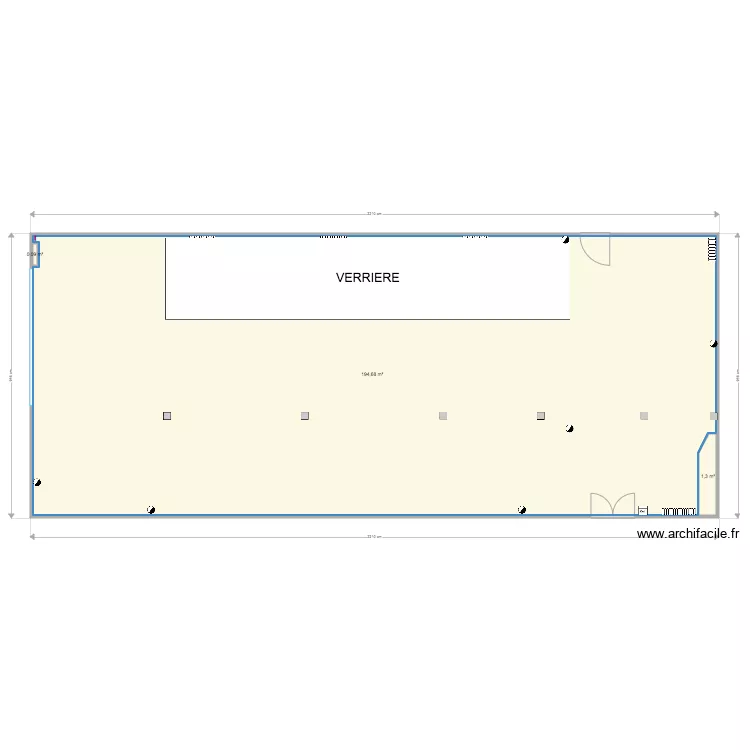 Pi&egrave;ce principale. Plan de 