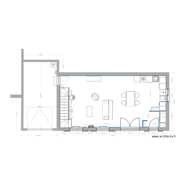 Maison Lisa RDC H cuisine Est avec garage aligné modif EPC. Plan de 0 pièce et 0 m2