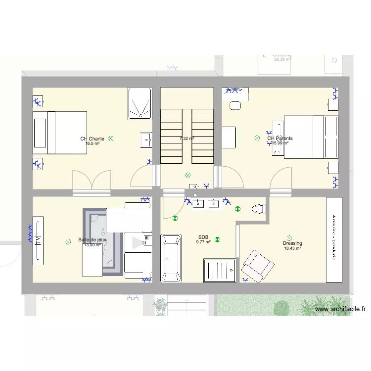 Rez et 1er Fexhe Electricité. Plan de Rez et 1er Fexhe Electricité. Plan de