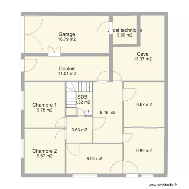 Gardey projet rez de chauss&eacute;e sport 2. Plan de 