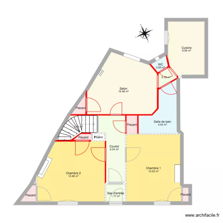 Appartement avant 2 suppression. Plan de Appartement avant 2 suppression. Plan de