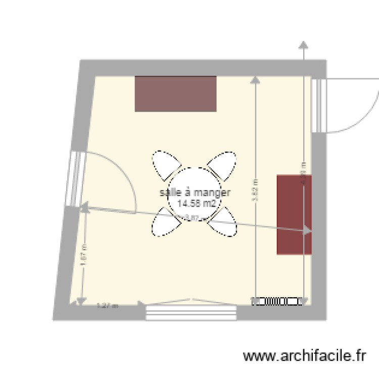 salle à manger - Plan dessiné par collin gerard
