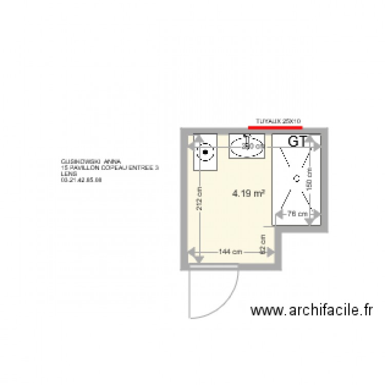 GUSIKOWSKI ANNA . Plan de 0 pièce et 0 m2