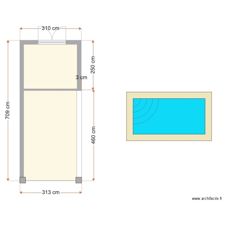 Abri de jardin taille reelle. Plan de 0 pièce et 0 m2