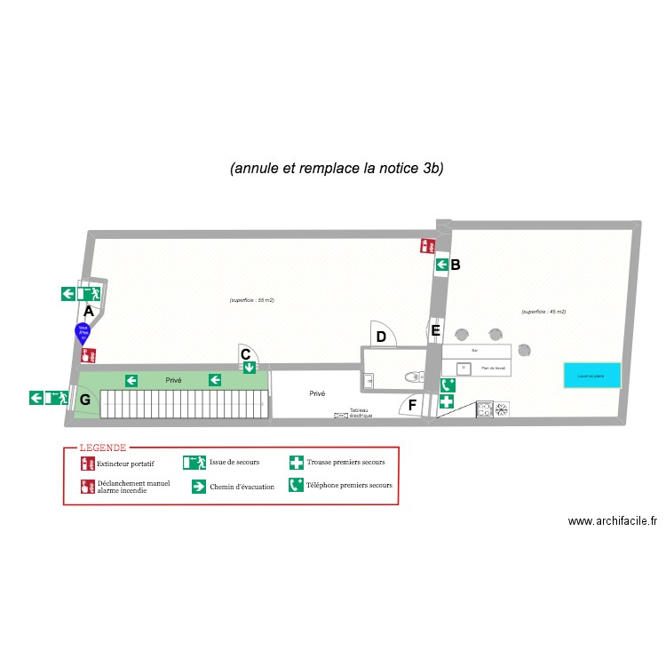 La Laverie sécurité (notice 3c). Plan de 4 pièces et 114 m2