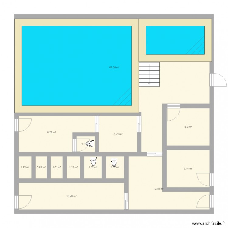 piscine jah 1 best 1 101. Plan de 0 pièce et 0 m2