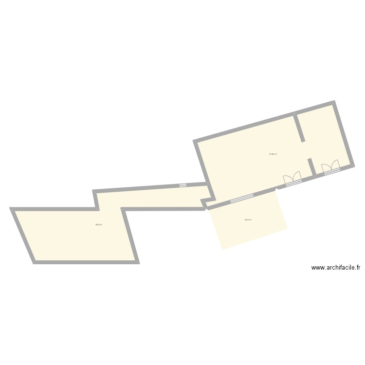 Plan existant Corbeil. Plan de 0 pièce et 0 m2