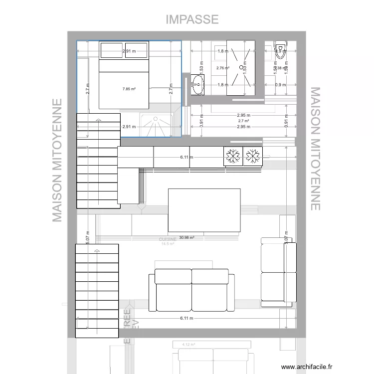 maison des reinette . Plan de 