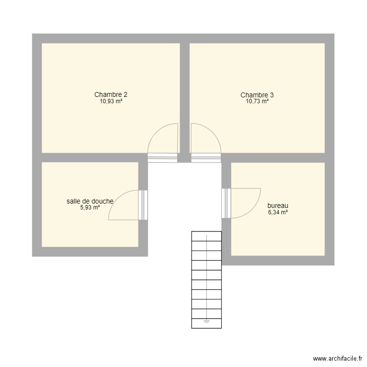 plan 2ème villa chmapzabé. Plan de 0 pièce et 0 m2