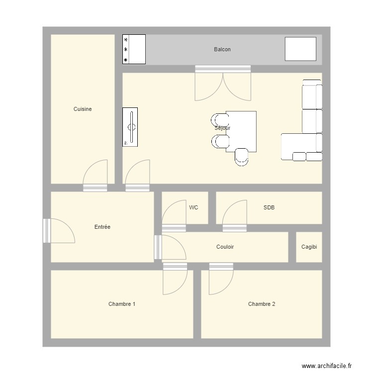 toure. Plan de 0 pièce et 0 m2