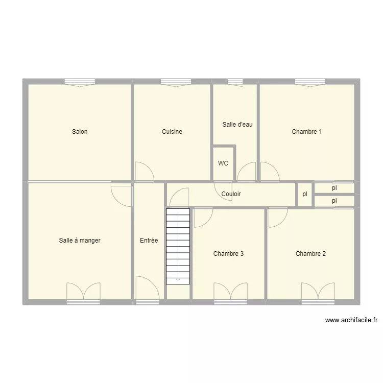 montarou rdc. Plan de 