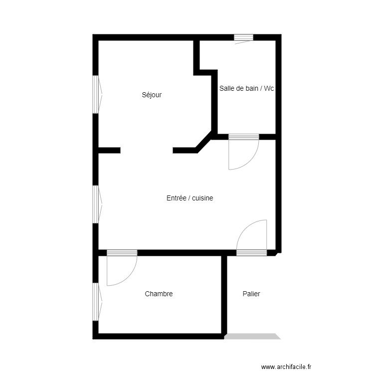 Plan M PEREZ Sinistre. Plan de 0 pièce et 0 m2