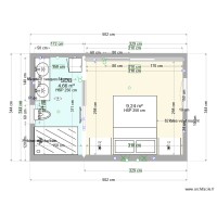 Plan suite parentale avec WC
