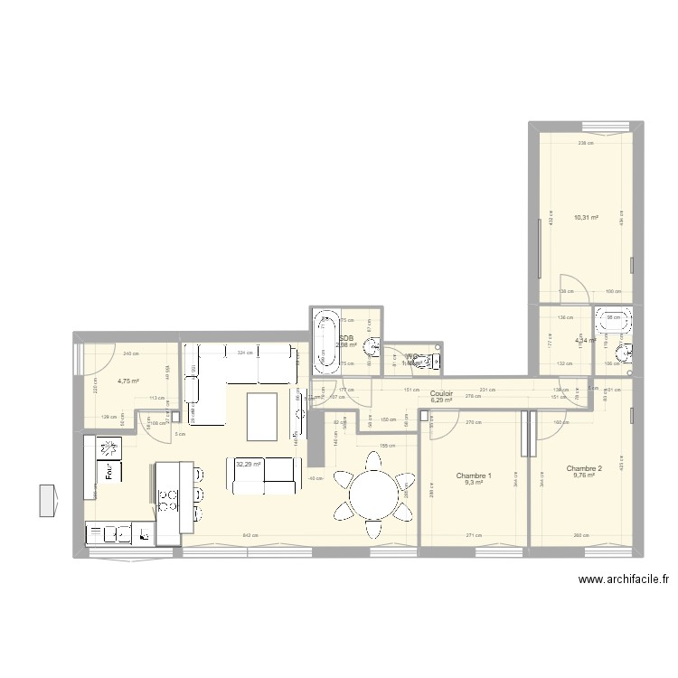 02 Boulogne plan projet 1. Plan de 0 pièce et 0 m2